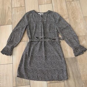 Loft Black Floral Dress